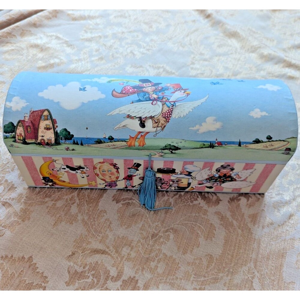 Vintage Mary Engelbreit Nursery Rhyme Long Storage Box - Punch Studios